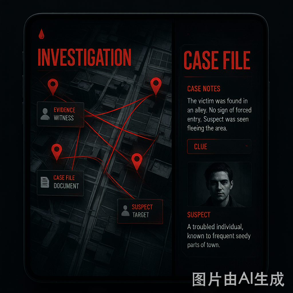 探城纪微信小程序探案界面